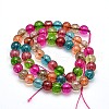 Crackle Glass Beads Strands CCG-8D-22-1