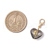 3Pcs Heart with Star Moon Sun Glass Pendant Decorations HJEW-JM03166-01-3