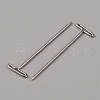 Iron T Pins for Blocking Knitting Cork Board FIND-WH0144-25P-1