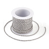 304 Stainless Steel Twist Rope Chains CHS-YS0001-08-3