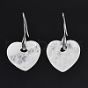Natural Quartz Crystal Dangle Earrings EJEW-C119-03P-09-2