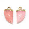 Natural White Jade Pointed Pendants G-Q966-05-2