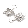 Natural Quartz Crystal Butterfly Dangle Earrings for Women EJEW-E283-01P-05-2