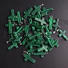 Synthetic Malachite Pendants G-PW0006-02P-21-1-1