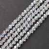 Electroplate Glass Beads Strands EGLA-R031-8mm-10-1