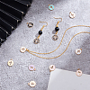 ARRICRAFT 100Pcs 5 Colors Light Gold Plated Alloy Enamel Pendants ENAM-AR0001-73-4