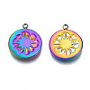 Ion Plating(IP) 304 Stainless Steel Pendants STAS-S119-129-2