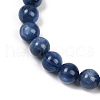 Natural Kyanite Beads Stretch Bracelets for Men Women BJEW-R023-01-2