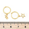 Star 925 Sterling Silver Hoop Earrings for Women EJEW-G427-02G-5