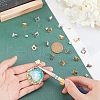 Unicraftale Rhombus 32Pcs 4 Styles 304 Stainless Steel Stud Earring Findings STAS-UN0022-84-2