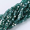 Electroplate Glass Beads Strands EGLA-F121-HR-A01-1