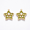 Brass Enamel Pendants KK-T049-056G-04-NF-1