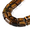 Natural Tiger Eye Beads Strands G-M403-B27-03-4