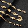 304 Stainless Steel Ladybug Link Chain Necklaces for Women Men NJEW-K249-21B-G-3