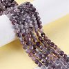 Natural Lepidolite/Purple Mica Stone Beads Strands G-D0003-A87-2