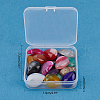 Natural Banded Agate/Striped Agate Cabochons G-FH0001-06-3