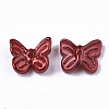 Spray Painted Glass Charms GLAA-N035-08A-H01-2