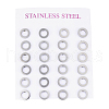 304 Stainless Steel Ear Studs X-EJEW-E225-02P-3