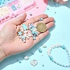 DIY Round ABS Plastic Imitation Pearl Beads Bracelets Making Kits DIY-YW0009-80-4
