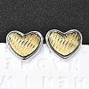 304 Stainless Steel Stud Earrings EJEW-D308-04B-PG-1