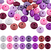 SUNNYCLUE 96Pcs 12 Colors Food Grade Eco-Friendly Silicone Abacus Beads SIL-SC0001-87A-1