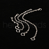 Anti-Tarnish Globleland 4Pcs 4 Styles Sterling Silver Cable Chain Extender STER-GL0001-03-3