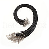 Waxed Cord Necklace Making NCOR-T003-03-2