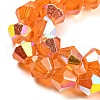 Baking Painted Transparent Glass Beads Strands GLAA-F029-TM6mm-04-3