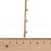 304 Stainless Steel Ball Tassel Twisted Chain Y Necklaces for Women NJEW-Z085-01G-3