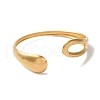 Stainless Steel Open Cuff Bangles for Women BJEW-G719-16G-2