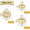 BENECREAT 90Pcs 3 Style Alloy Spacer Beads FIND-BC0002-08-3