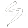 Non-Tarnish 304 Stainless Steel Pendant Necklace for Women NJEW-JN04387-03-4