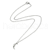 304 Stainless Steel Pendant Necklace for Women NJEW-JN04387-03-4