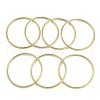 7Pcs Round Vacuum Plating 201 Stainless Steel Bangles Sets for Women BJEW-F476-08G-02-3