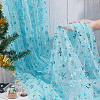 Polyester Snowflake Mesh Fabric DIY-WH0032-48-3