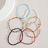 7Pcs Bohemian Glass Seed Beads Anklet Sets FS-WGA0F28-01-3