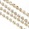 Brass Rhinestone Strass Chains CHC-T002-SS12-01C-3