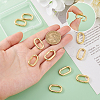   10Pcs Brass Spring Gate Rings KK-PH0010-50-3