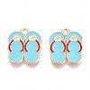 Beach Theme Alloy Enamel Pendants ENAM-T022-33A-1
