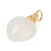 Natural White Agate Pendants KK-Z094-04G-01-2