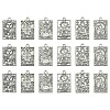 18Pcs 6 Styles Zinc Tibetan Style Alloy Pendants FIND-YW0004-70B-1
