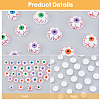 SUPERFINDINGS 32Pcs 8 Styles Resin Craft Doll Eyes Cabochons DIY-FH0007-28-4