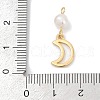 Natural Cultured Freshwater Pearl & Brass Pendants KK-U062-16G-3
