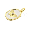 Rack Plating Brass Enamel Pendants KK-U021-17A-G-2