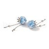 Handmade Polymer Clay Rhinestone Tassel Dangle Beads CLAY-H003-01P-04-2