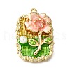 Alloy Enamel Pendants ENAM-K076-02E-G-1