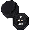 Velvet Cover Plastic Couple Ring Box VBOX-WH20001-02B-1