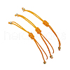 3Pcs 3 Styles Gemstone Braided Bead Bracelets BJEW-JB11146-09-5