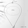 Elegant 925 Sterling Silver Pave Clear Cubic Zirconia Butterfly Pendant Necklaces for Women's Vacation TG1092-4