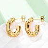 201 Stainless Steel Half Hoop Earrings X-EJEW-C501-16G-A-4